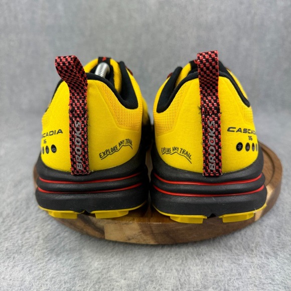 Brooks Vibrant Yellow and Black Running Shoes - Picture 5 of 10